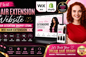 hair extension website hair extention shopify store wix hair extension
