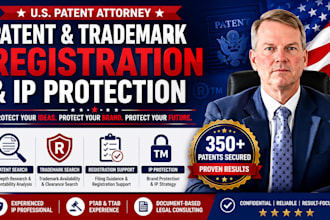 provide professional patent and trademark registration IP protection