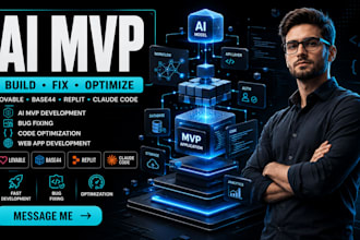 develop optimize ai mvp website using lovable base44 replit claude code nextra