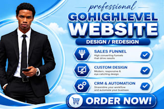 gohighlevel landing page gohig hlevel sales funnel go high level website expert