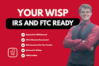 write your wisp data security plan for tax preparers