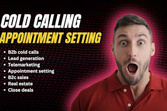 b2b b2c real estate cold caller set appointments