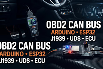 develop obd2 can bus arduino esp32 automotive ecu diagnostics system
