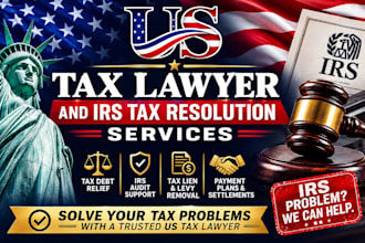 provide expert US tax lawyer and irs tax resolution services