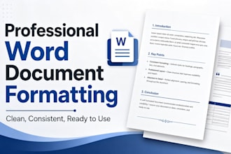 format and design your microsoft word document