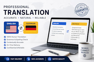 proofread and overview your german texts