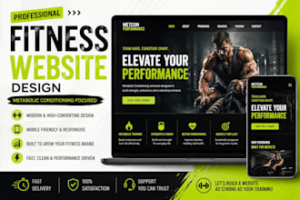 design a fitness website for metabolic conditioning coaches and gyms
