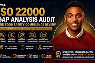 iso 22000 gap analysis audit and food safety compliance review