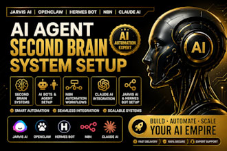 jarvis ai fix openclaw hermes bot agent second brain setup n8n claude ai bot
