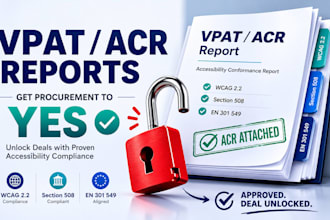 create your vpat and accessibility conformance report for procurement