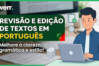 a revisao e edicao do seu texto em portugues