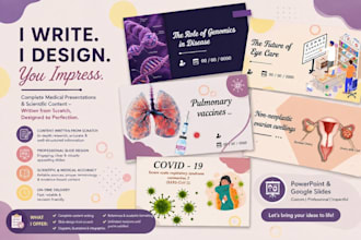 create a professional medical presentation from scratch