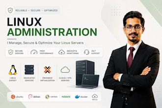 be your linux system administrator for dedicated servers