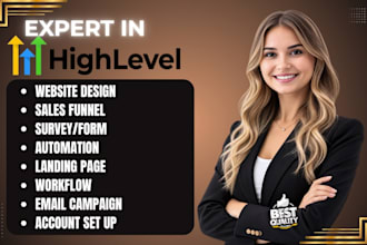gohighlevel landing page ghl sales funnel go highlevel website automation set up