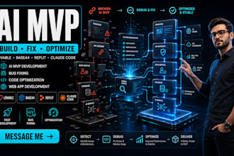 fix, optimize lovable base44 replit boltnew ai mvp bugs website code error, api