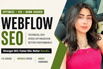optimize webflow SEO, fix webflow technical s e o webflow speed optimization