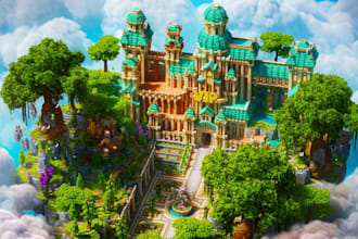 build professional minecraft maps, castles, houses, and server spawns