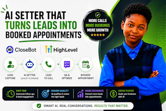 setup closebot gohighlevel ai setter QA optimize booked appointment lead to call
