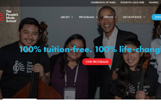 design wix music school website music lessons instructor website