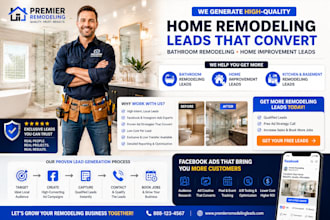 generate home remodeling leads bathroom remodeling home improvement leads fb ads