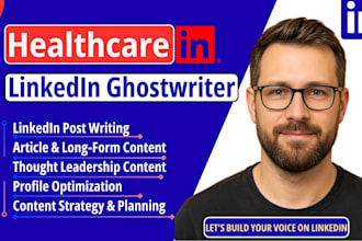 ghostwrite linkedin content for healthcare, health tech founders and clinicians
