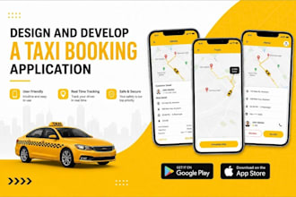 develop, build taxi booking app, ride hailing app android ios ordering platform