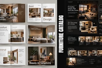design home living vanity outdoor interior furniture product catalog, brochure