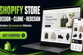 copy shopify store design with products and mobile responsive setup