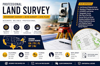 do land survey, boundary survey, alta survey in ca tx fl ny nc nj