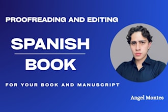 profesionally proofread and edit your spanish book