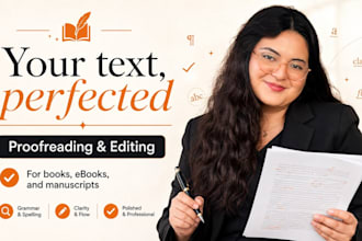 proofread and copy edit your book or manuscript