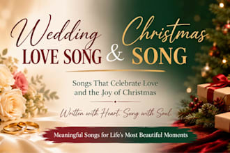 custom pop song emotional wedding, anniversary, christmas female love gift song