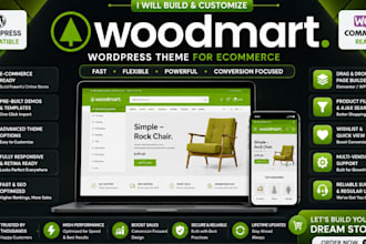 sestup woocommerce webshop using woodmart, flatsome, xstore, porto theme