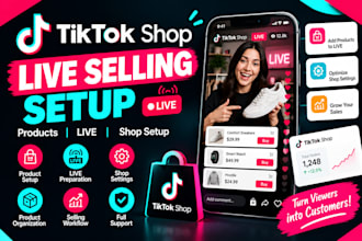 set up your tiktok shop for live selling