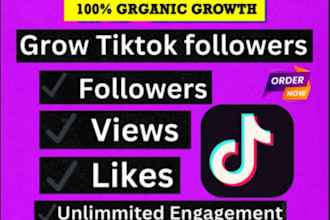 grow tiktok marketing and promotion for organic follower growth