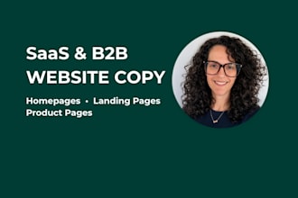 write clear saas and b2b website copy