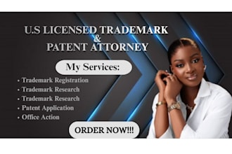 be your patent attorney for uspto patent filing, search and drafting