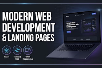 develop a modern web frontend or landing page