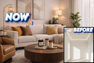 create stunning virtual staging for real estate listings and interiors