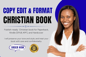 copy edit proofread format christian book memoir daily devotional prayer journal