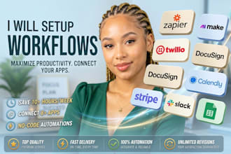 setup zapier make twilio docusign calendly stripe slack goggle sheets