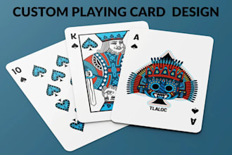 52 card deck custom playing card game poker tarot card deck blackjack card box