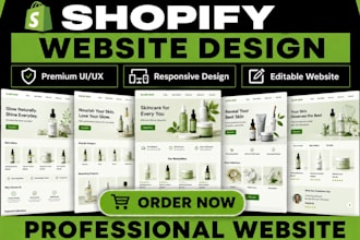 design skincare shopify store, skincare website, beauty store