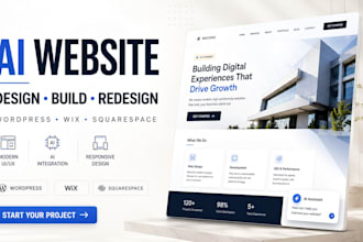 develop, transfer, migrate ai website, ai mvp, wix, wordpress, squarespace, crm