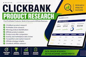 do clickbank product research and find profitable products