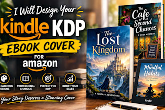 design your kindle KDP ebook cover, paperback for amazon KDP