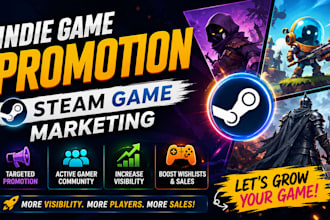 promote your indie game with targeted marketing and  boost game players