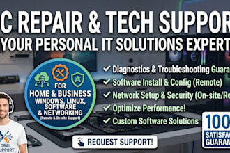 provide remote tech support troubleshooting