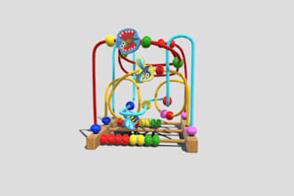 design custom kids toy and ergonomic product with 3d model