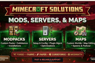 create or fix custom minecraft mod map cobblemon modpack server plugin setup mod
